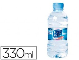 Agua mineral natural Font Vella 330ml.